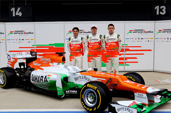 Sahara Force India on top in F1 pre-season testing